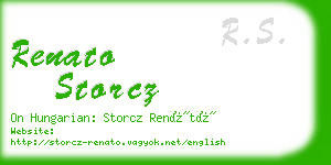 renato storcz business card